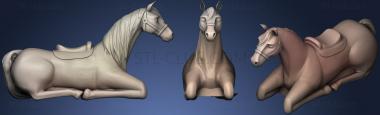 3D model Laying Horse (STL)